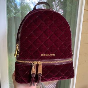 Michael Kors Velvet Backpack